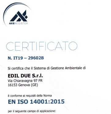 EdilDue S.r.l. ISO 14001